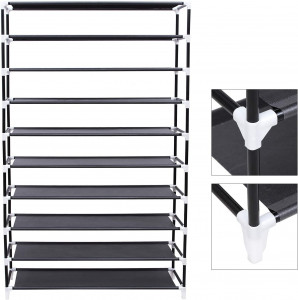 Pantofar, Songmics, Negru, 100x28x162 cm - Img 3