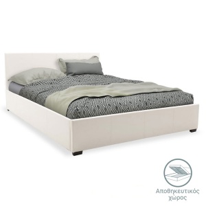Pat cu saltea si depozitare, Norse Resty, Pako, Crem 167x211x86 cm - Img 2
