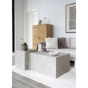 Perna decorativa Albany, Alb, 45x45 cm - Img 2