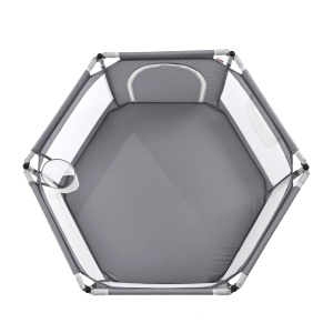 Piscina de bile pliabila Gri 120x67x60 cm - Img 13
