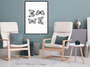 Poster - Butterfly Collection III, cu Ramă neagră, 40x60 cm - Img 2