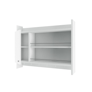 Raft de bucatarie suspendat Knerr Alb 85x15x65 cm - Img 5