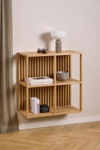 Raft de perete Wellington, Natural, 69x67x31 cm