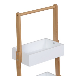 Raft de podea, Arvy, Alb, 32x20x75.5 cm - Img 3