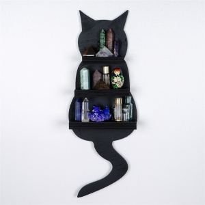 Raft decorativ MEH134 Negru 48x10x17 cm - Img 3