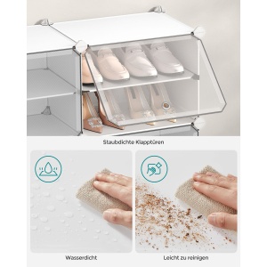 Raft pentru pantofi Songmics Alb 82x32x92 cm - Img 7