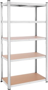 Raft Songmics, 5 rafturi, 50 x 100 x 200 cm, Silver, GLR050E01