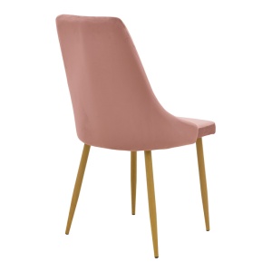 Scaun Azori, Pako World, Catifea, Natural, 49x55x85 cm - Img 2