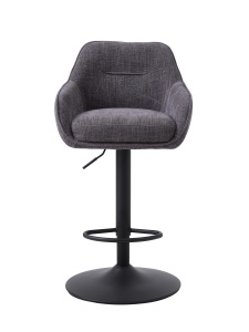 Scaun bar AVOLA SELECT, Grafit, 53x96-110x51 cm - Img 4