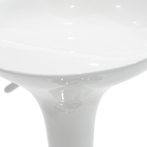 Scaun bar Felice inaltime ajustabila baza alba-crom 40x43x84 cm - Img 6
