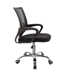 Scaun birou Berto, Negru, 60x48x85 cm - Img 4