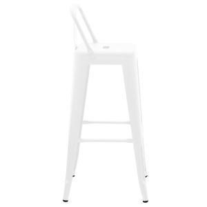 Scaun de bar ajustabil Utopia Alb 42x42x97 cm - Img 4