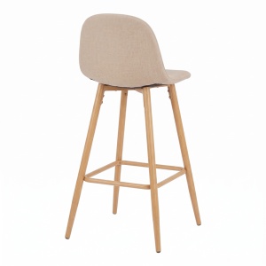 Scaun de bar Bella, Bej, 41.5x49x108 cm - Img 2