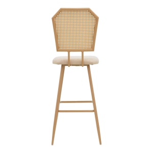 Scaun de bar Camilla I Bej 47.5x58x117 cm - Img 5