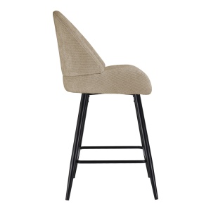 Scaun de bar Finda, Bej, 54x51x102 cm - Img 3