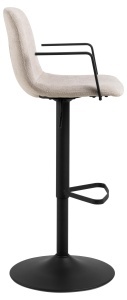 Scaun de bar Pablo, Bej, 114x50x53 cm - Img 4