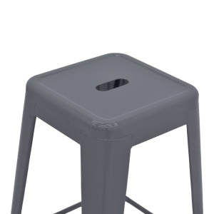 Scaun de bar Utopia Gri 42x42x76 cm - Img 4