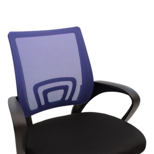 Scaun de birou, Berto II, Negru, 60x48x95 cm - Img 5