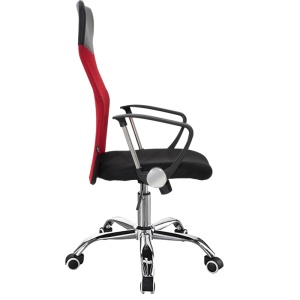 Scaun de birou Joel I mesh negru-rosu 60x60x109 cm - Img 3