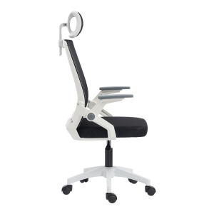 Scaun de birou V2, Plymot, Negru, 58x48x122 cm - Img 4