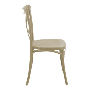 Scaun de gradina Crossie Pako World Cappuccino 38x46.5x82 cm - Img 3