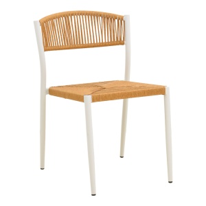 Scaun de gradina, Cura, Natural, 53x59x78 cm