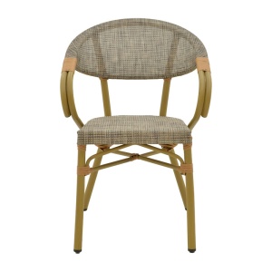 Scaun de grădină Isaia Gri 57x57x83 cm - Img 4