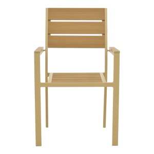 Scaun de gradina stivuibil, Breze, Natural, 60x57.5x88 cm - Img 5