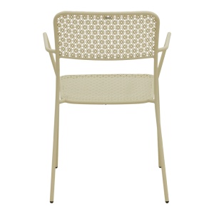Scaun de gradina Stivuibil, Federal, Crem, 58x57x81.5 cm - Img 6