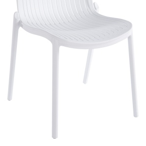 Scaun de gradina Stivuibil, Teragi, Alb, 43.5x58x82 cm - Img 7