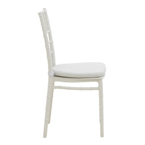 Scaun de gradina, Tiffany I, Alb, 46.5x39.5x87 cm - Img 4