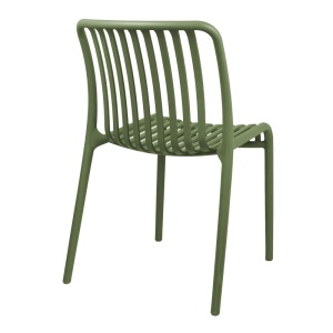 Scaun de gradina Zoi plastic PP verde inchis 42x58x79 cm - Img 2