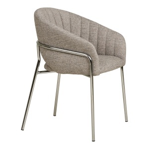 Scaun dining Costa, Gri deschis, 56x60x80 cm
