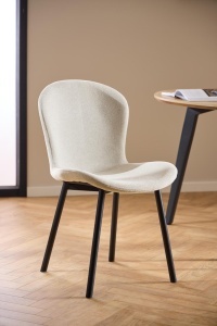 Scaun dining Esra, Bej, 86x50x58 cm - Img 5