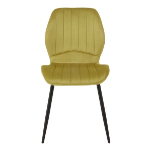 Scaun dining Jelour, Galben, 54.5x55x84.5 cm - Img 4