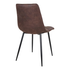 Scaun dining Middelfart, Maro inchis, 55x44x86 cm - Img 2