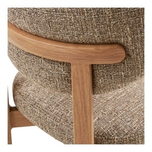 Scaun dining Recco, Bej, 57x53x79 cm - Img 3
