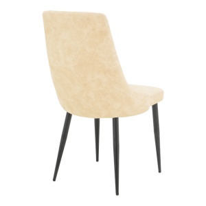 Scaun dining Trenda, Bej, 44x59x90 cm - Img 2