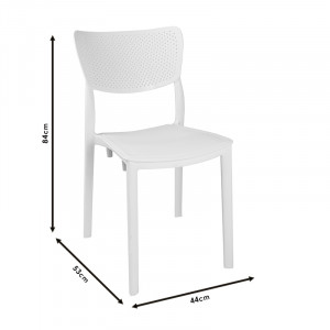Scaun exterior Ignite plastic culoare antracit - Img 4
