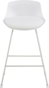 Scaun inalt Tina, Alb, 84x50x49 cm - Img 5