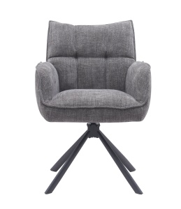 Scaun MARILLA SELECT, Grafit/Negru, 65x86x59 cm - Img 4