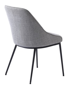 Scaun MERIDIAN, Gri inchis, 59x85x52 cm - Img 4