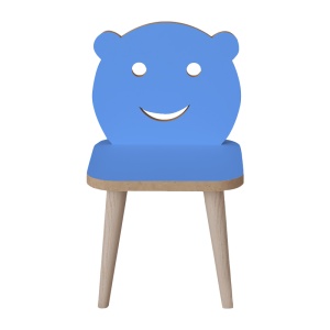 Scaun pentru copii Jerry, Albastru, 30x30x52 cm - Img 3