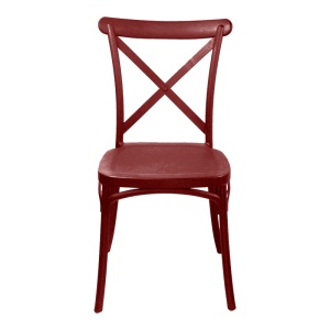 Scaun stivuibil Crossie, Burgundy, 46x41x84 cm - Img 4