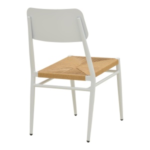 Scaun stivuibil, Giardino, Alb, 56x45x82 cm - Img 3