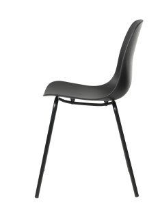 Scaun WHITBY, Negru, 50x84x50 cm - Img 2