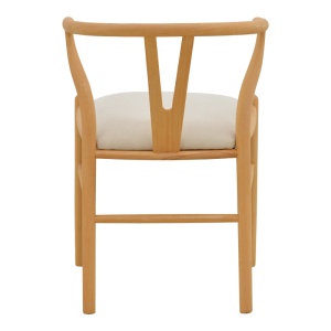 Scaun Wishbone, Bej, 51x58x73 cm - Img 6
