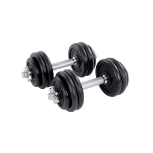 Set 2 buc. Gantere 2x15 kg Songmics Negru 35x16x16 cm - Img 2