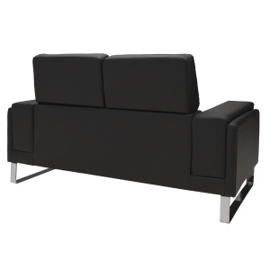 Set 2 canapele cu 2 locuri Shea Pako World Negru 198x80x87 cm - Img 11