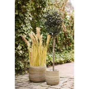 Set 2 piese Cosuri Moro Baskets, Natural, 38x38x34 cm